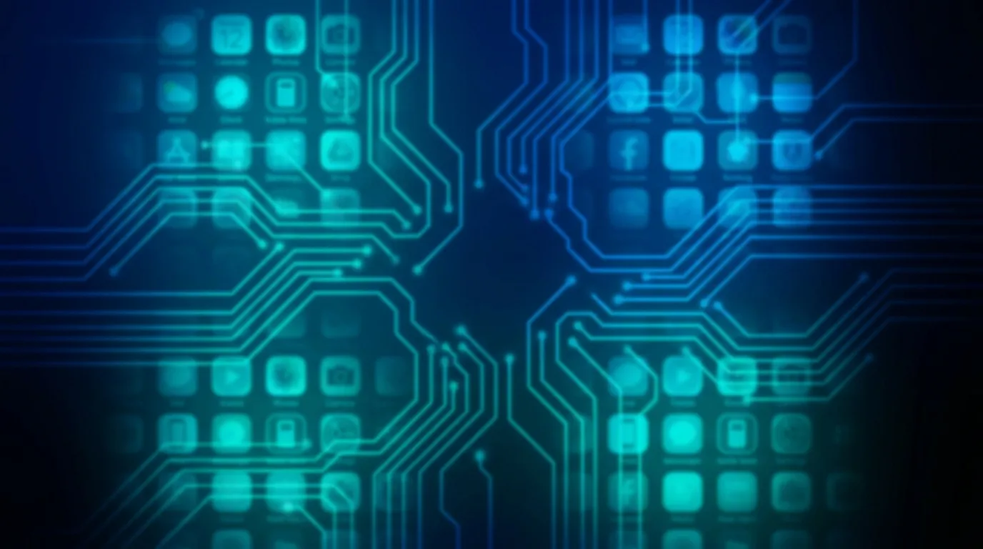 Abstrakti technologijų tema — programėlių ekosistemos vizualizacija
